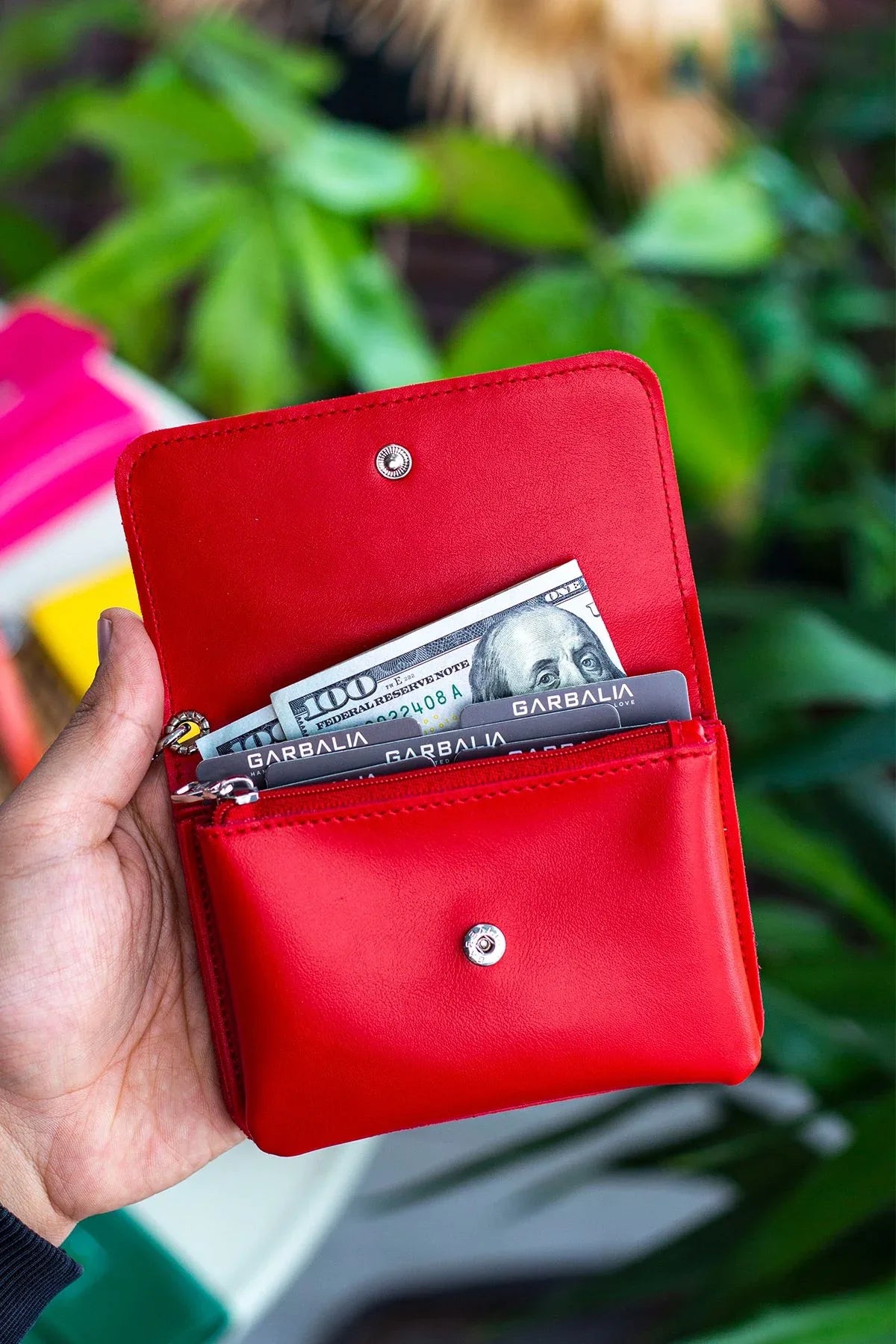 Portefeuille Femme Élégant en Cuir – Multicolore et Pratique - Justyol