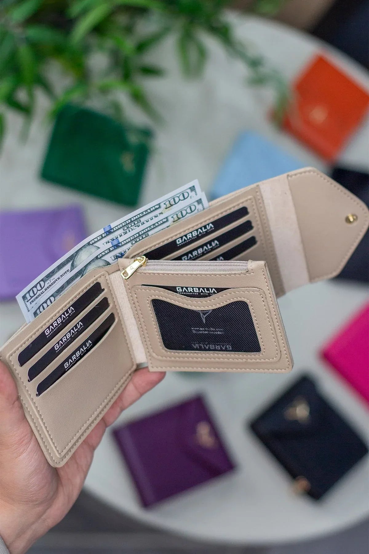 Portefeuille femme vegan zippé avec porte-monnaie et multi-compartiments – Peru - Justyol