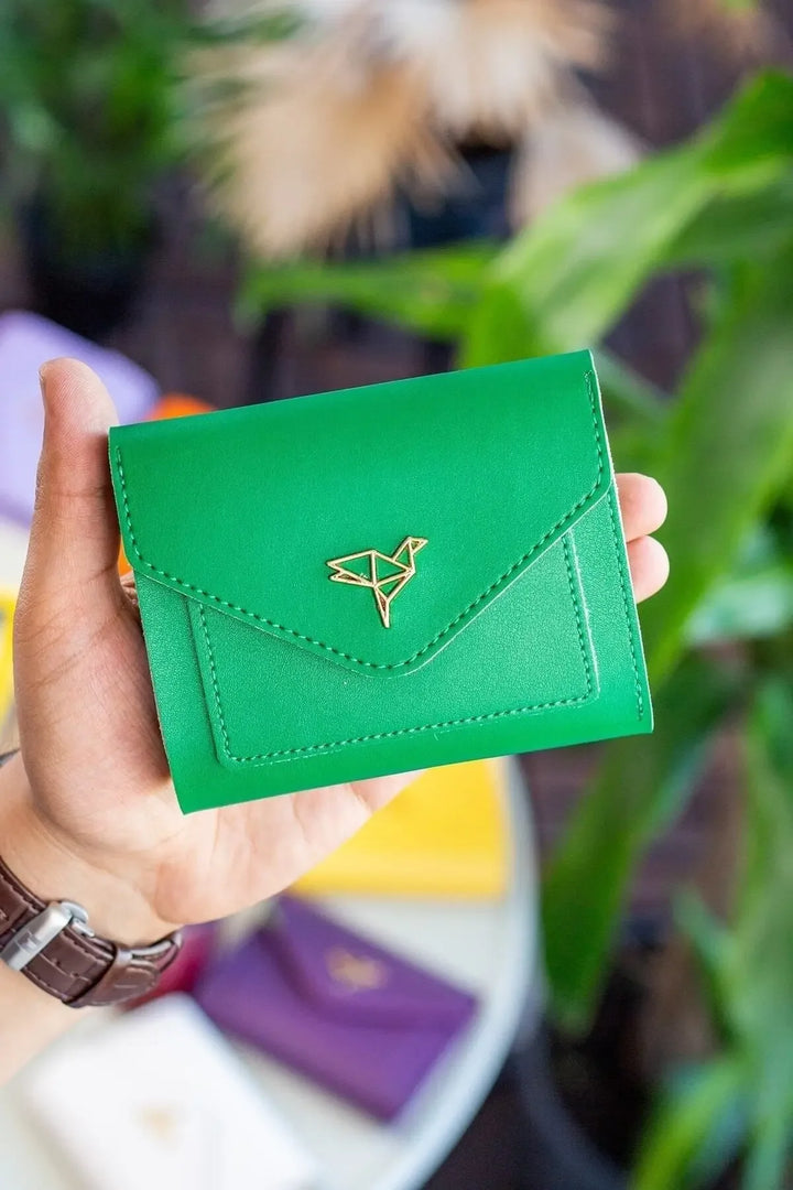 Portefeuille Femme Mini Violet Prune en Cuir Vegan avec Porte-Monnaie et Multi-Compartiments Cartes