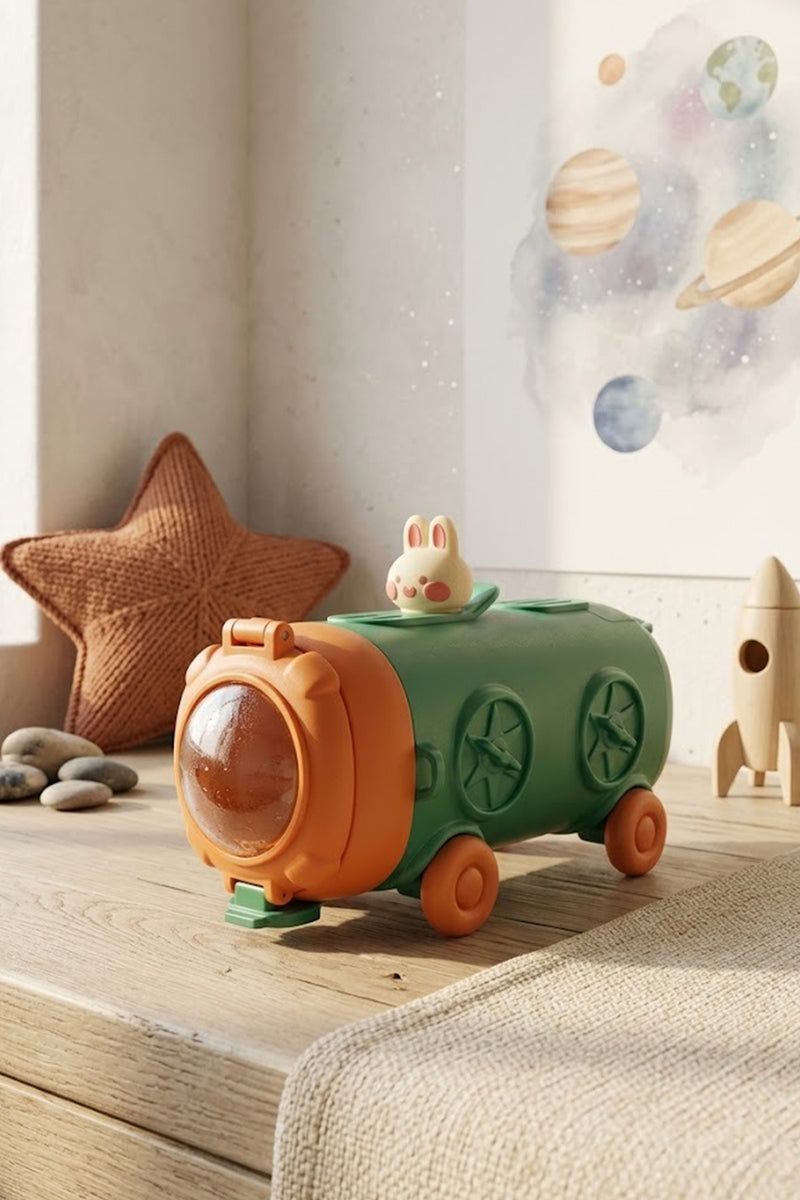 Gourde Enfant 500 ml Astronaute avec Paille et Bandoulière