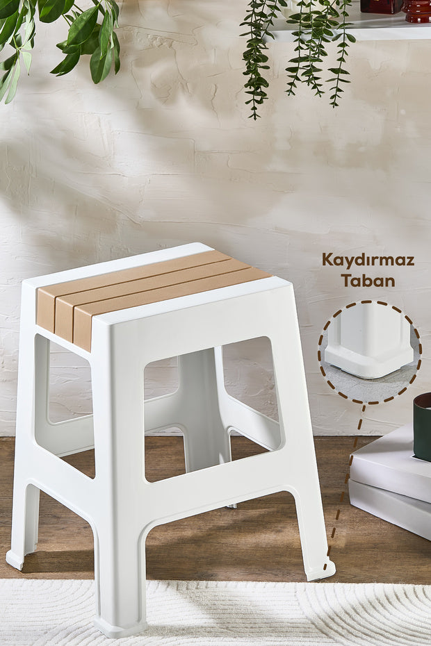 Grand Tabouret en Plastique Antidérapant – Tabouret Multifonction Robuste