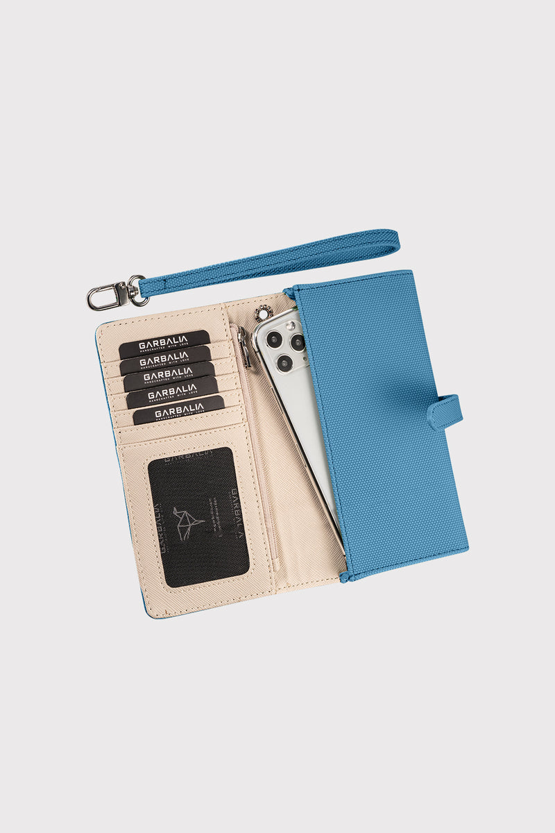 Portefeuille Femme avec Compartiment Téléphone et Dragonne