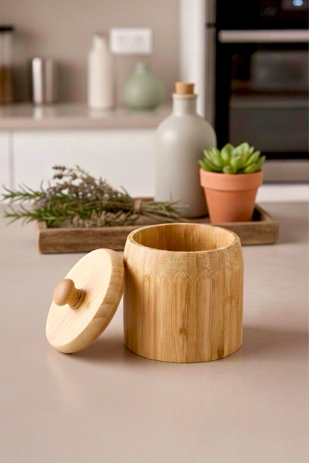 Kitchen Life Bocal Pisa en Bambou 10 × 14 cm