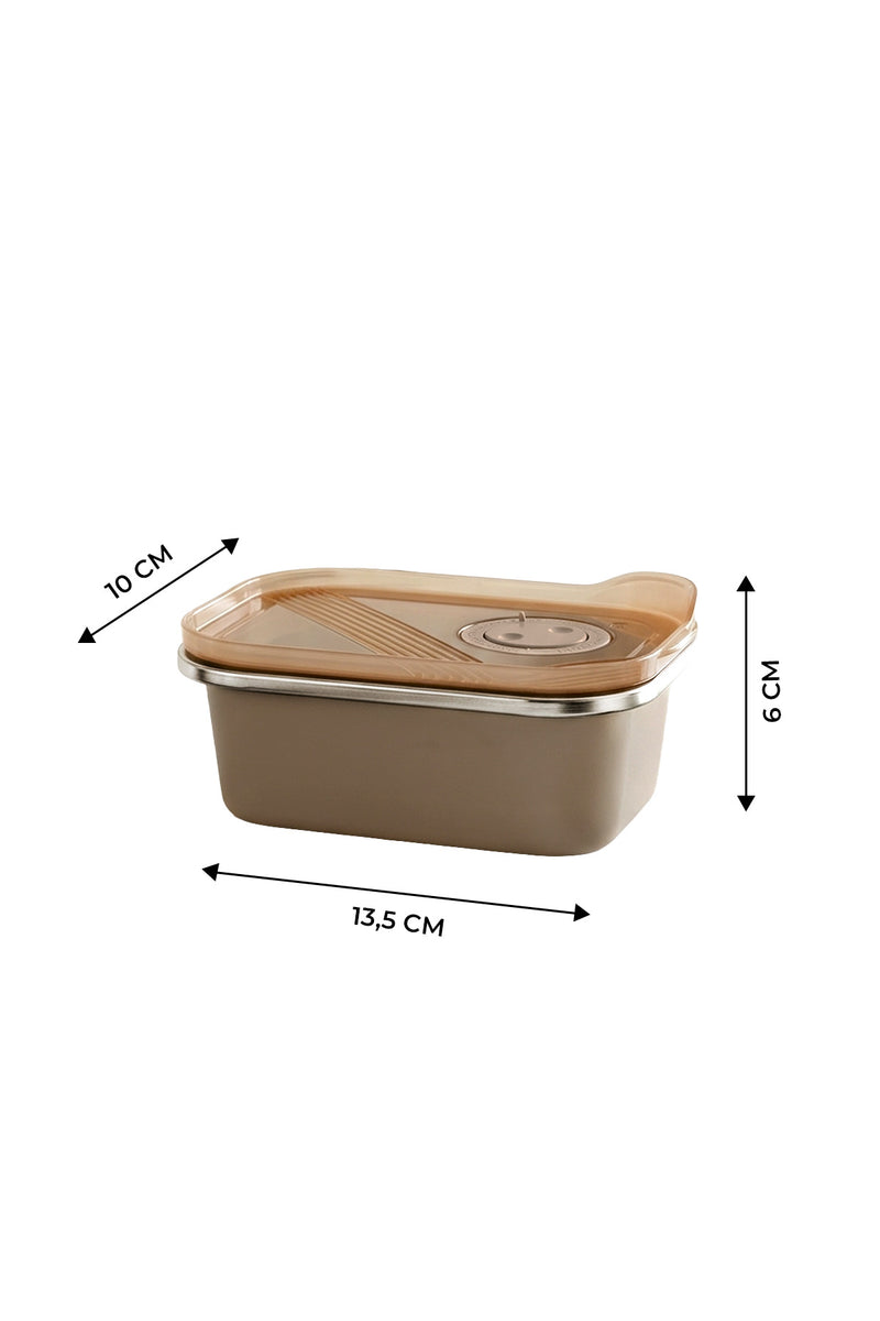 Boîte de Conservation Sous Vide en Inox 304 – 300 ml | Contenant Alimentaire avec Couvercle
