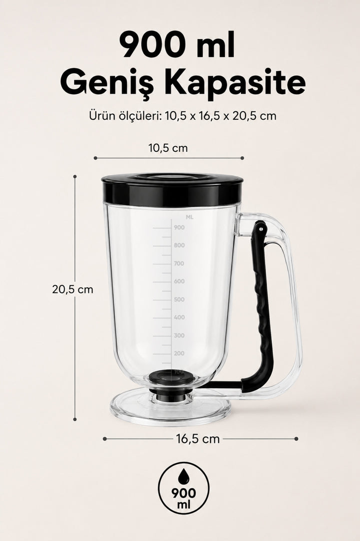 Distributeur de Pâte 900 ml – Verseur Anti-Goutte pour Pancakes, Gaufres et Muffins