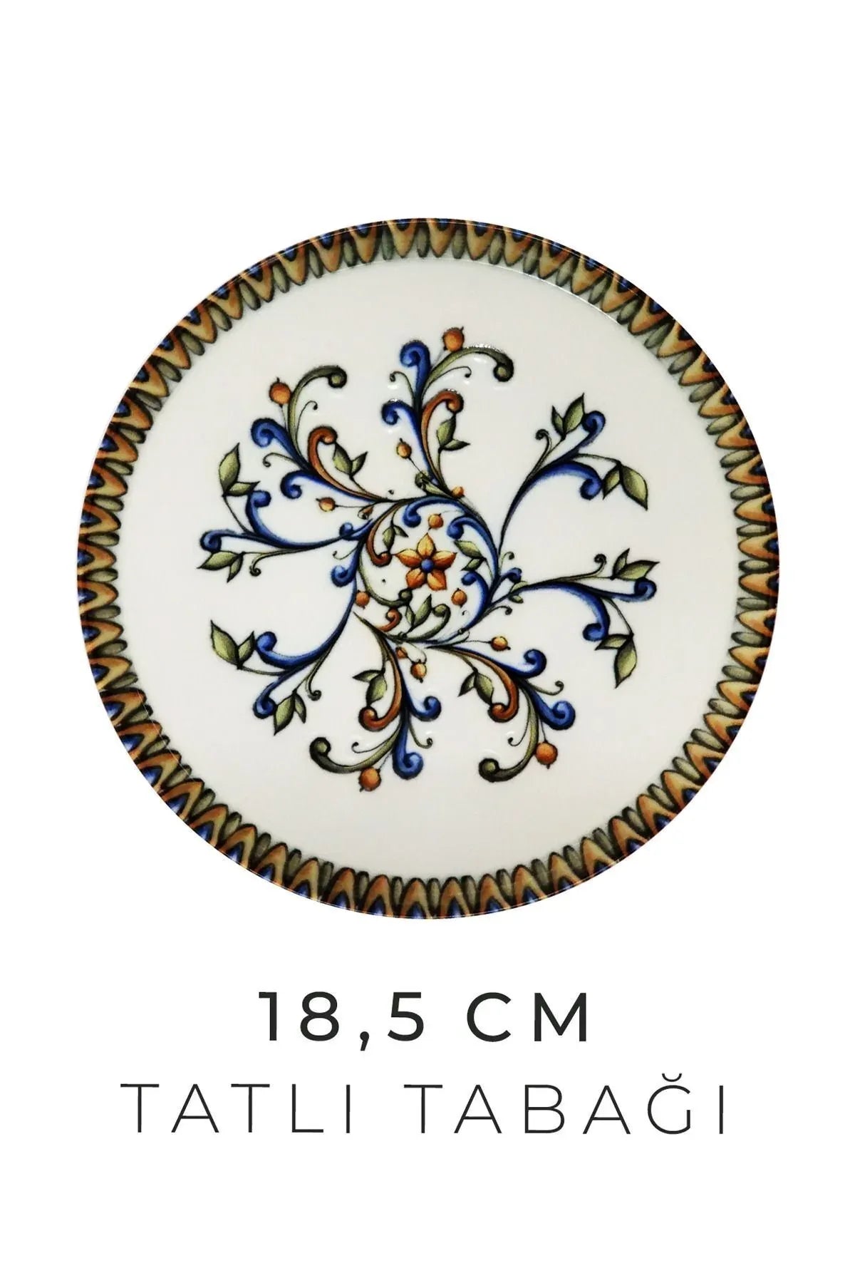 Service de table en porcelaine New Bone « Baroque Printemps » 24 pièces pour 6 personnes – Assiettes, bols à soupe et plats de service - Justyol