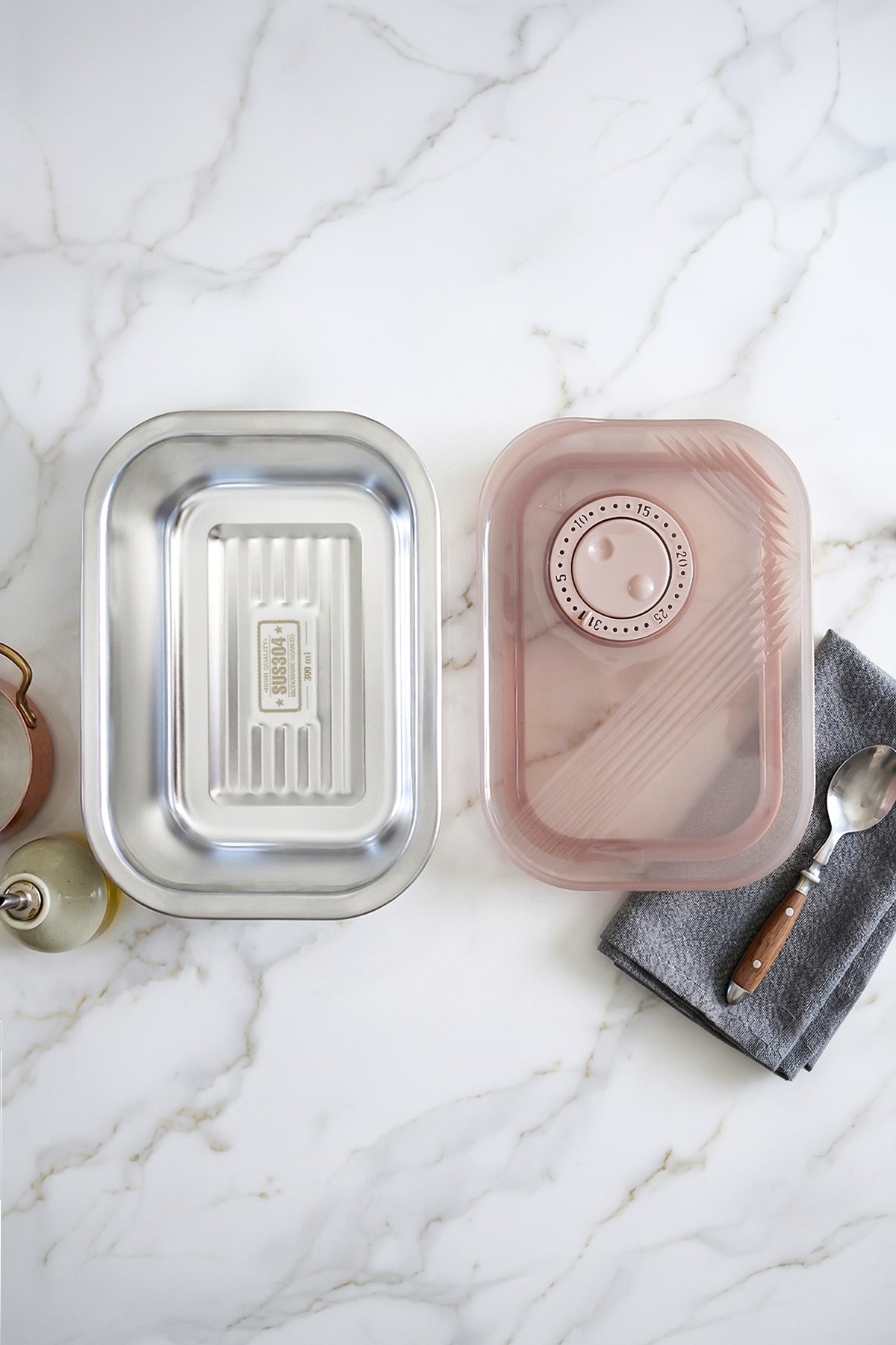 Boîte de Conservation Sous Vide en Inox 304 – 300 ml | Contenant Alimentaire avec Couvercle