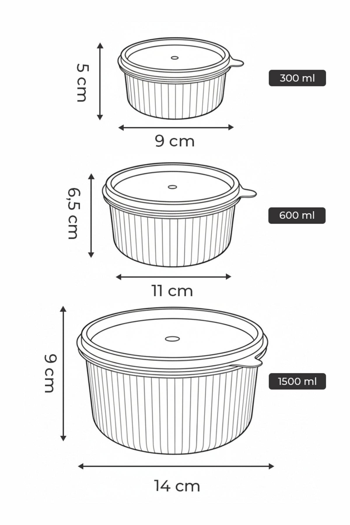 Lot de boîtes hermétiques compatibles micro-ondes et congélateur
