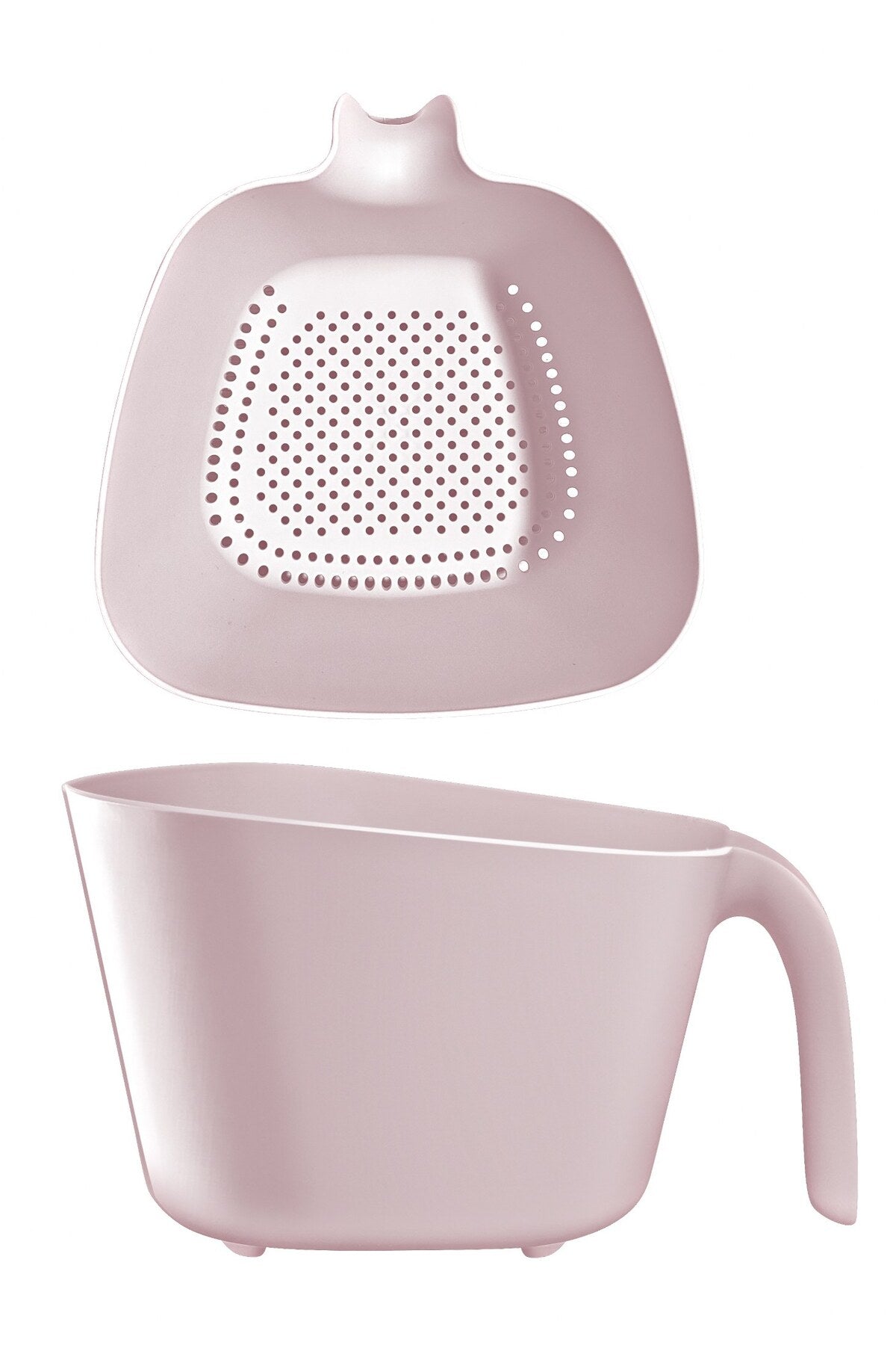Passoire de cuisine double couleur blanche