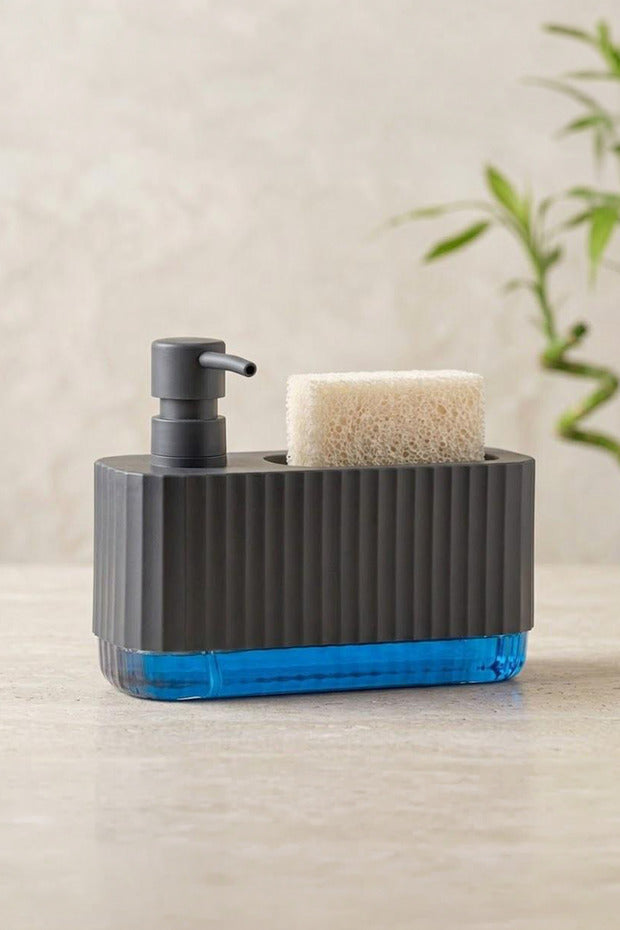 Distributeur de Savon Liquide avec Porte-Éponge