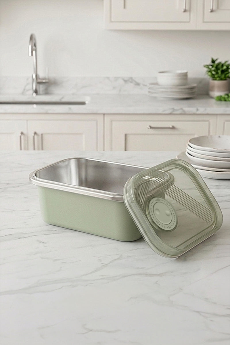 Boîte de Conservation Sous Vide en Inox 304 – 300 ml | Contenant Alimentaire avec Couvercle