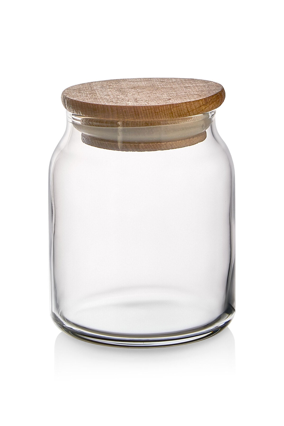 Set de 6 Bocaux à Épices en Verre avec Couvercle Bambou 290 ml