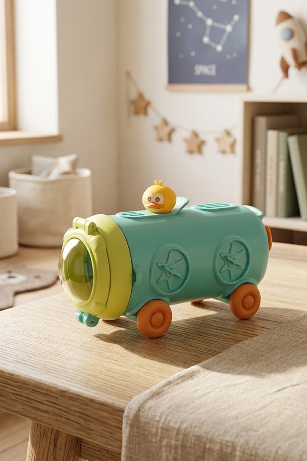 Gourde Enfant 500 ml Astronaute avec Paille et Bandoulière