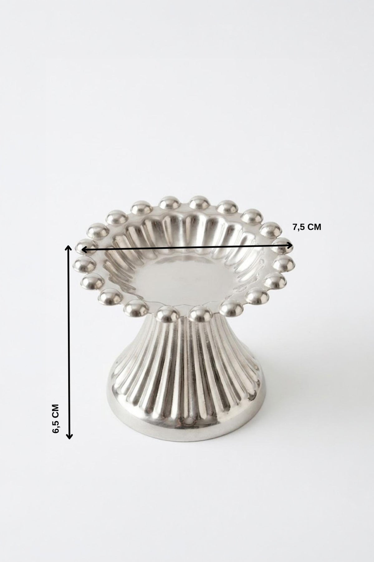 Set de 4 Coupelles Décoratives sur Pied en Acier Inoxydable
