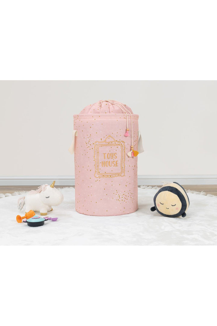 Panier Rond pour Bébé avec Couvercle à Cordon - 31x46 cm