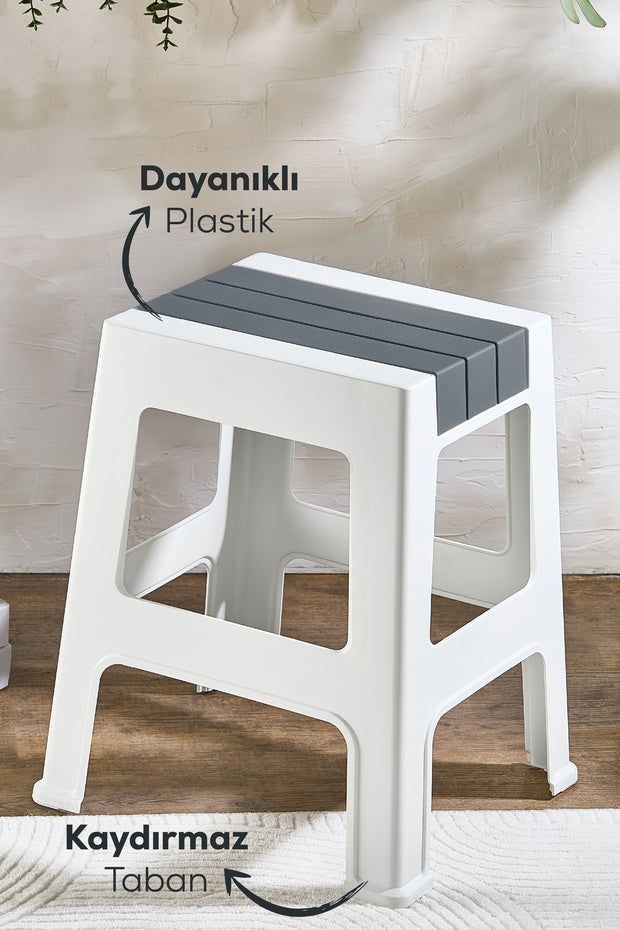 Grand Tabouret en Plastique Antidérapant – Tabouret Multifonction Robuste