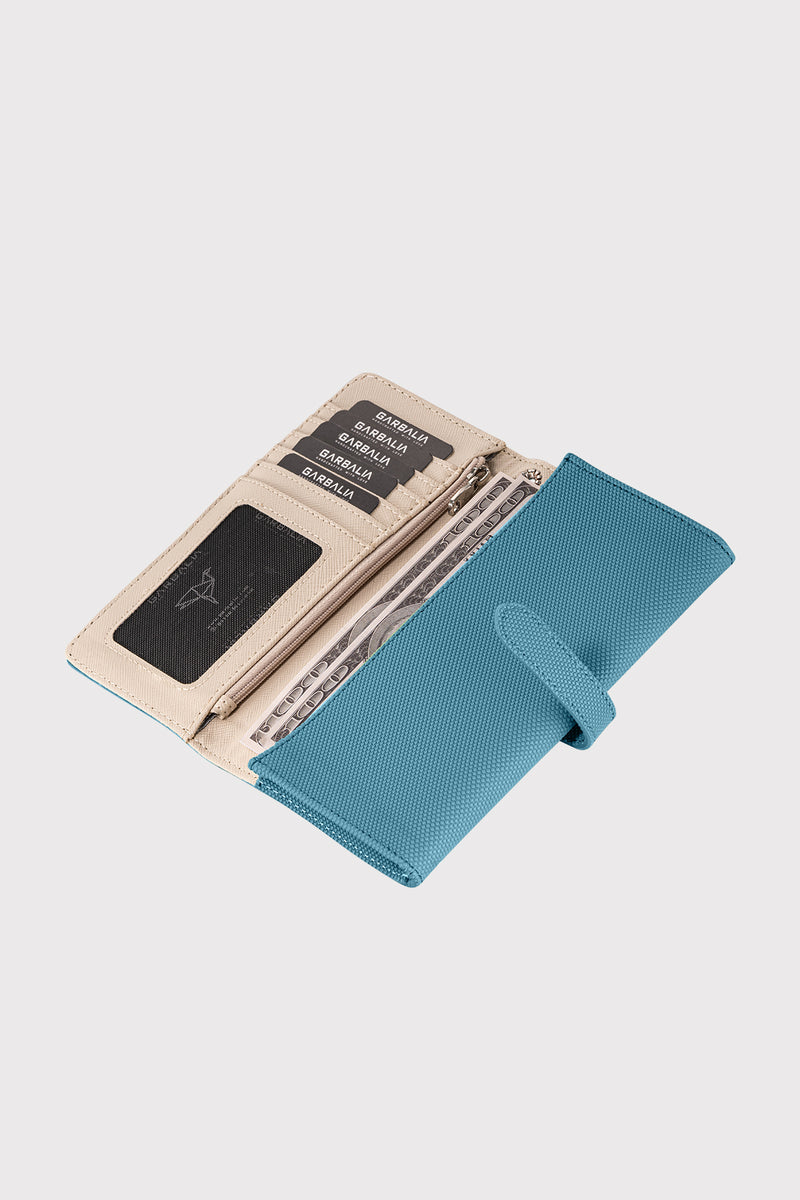 Portefeuille Femme avec Compartiment Téléphone et Dragonne