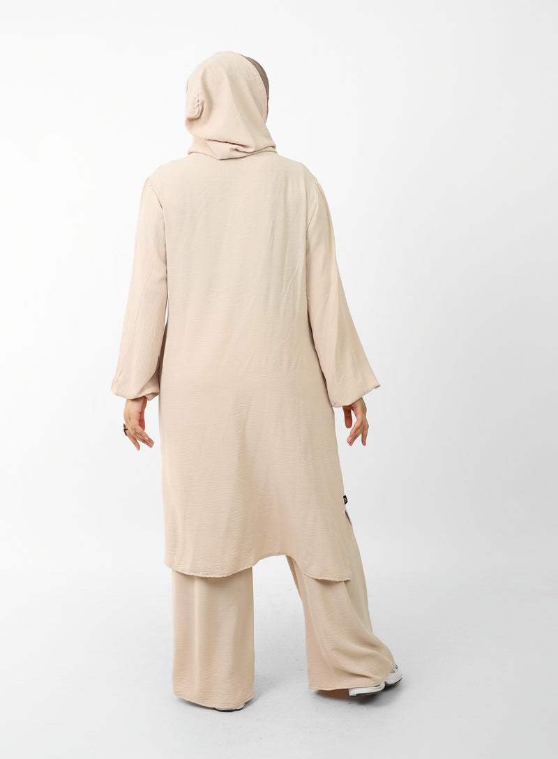 Ensemble Houria 2 Pièces – Tunique à Capuche & Pantalon Large