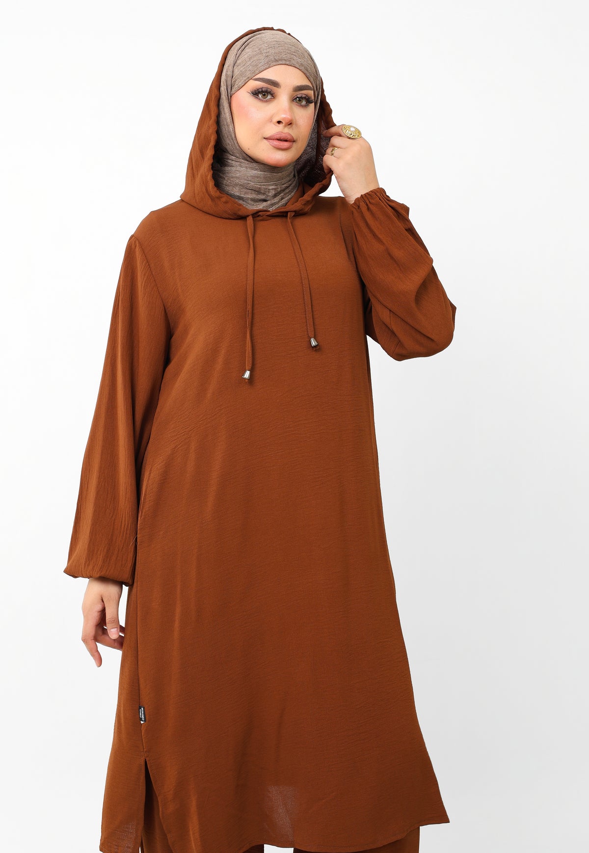 Ensemble Houria 2 Pièces – Tunique à Capuche & Pantalon Large