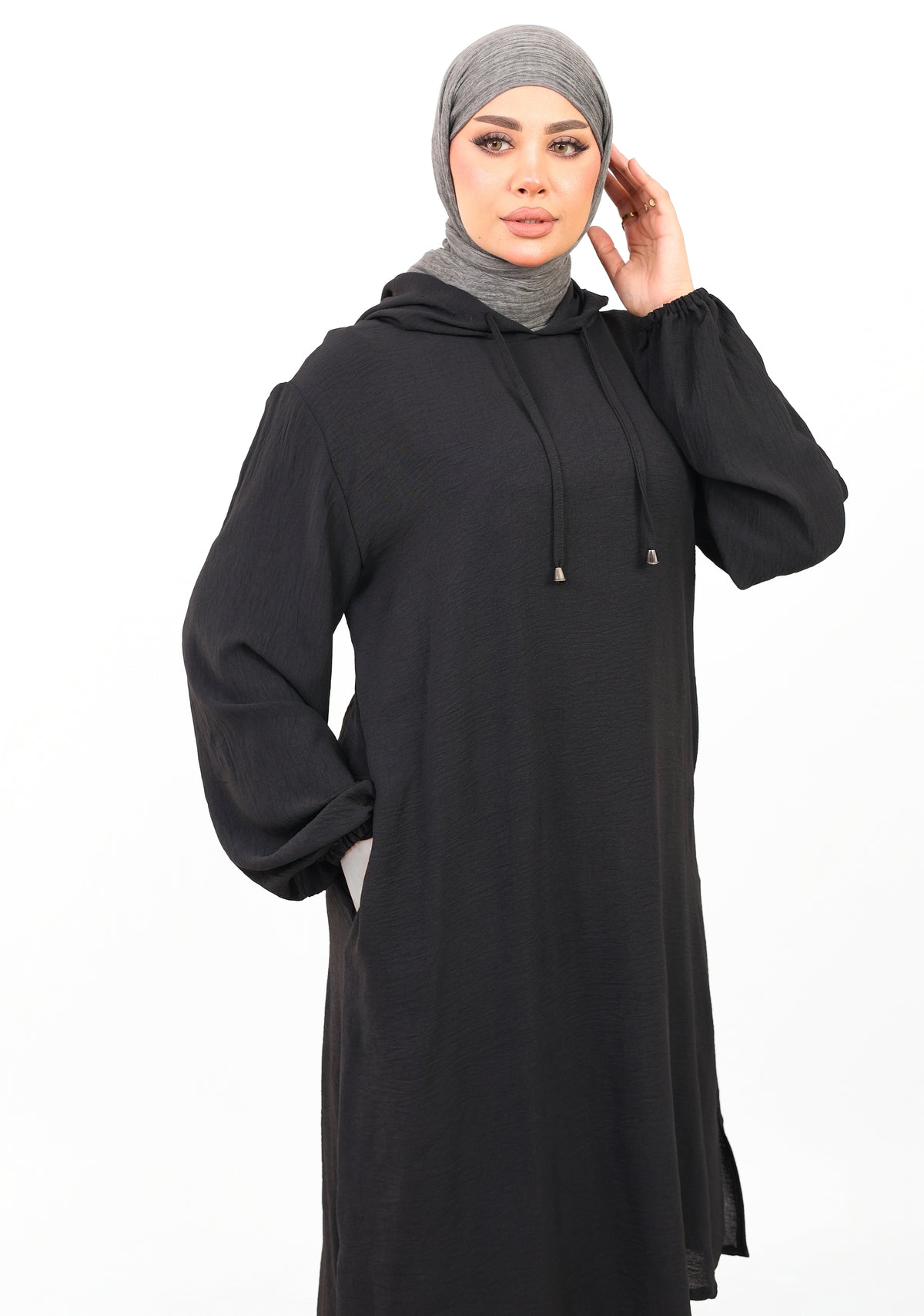 Ensemble Houria 2 Pièces – Tunique à Capuche & Pantalon Large