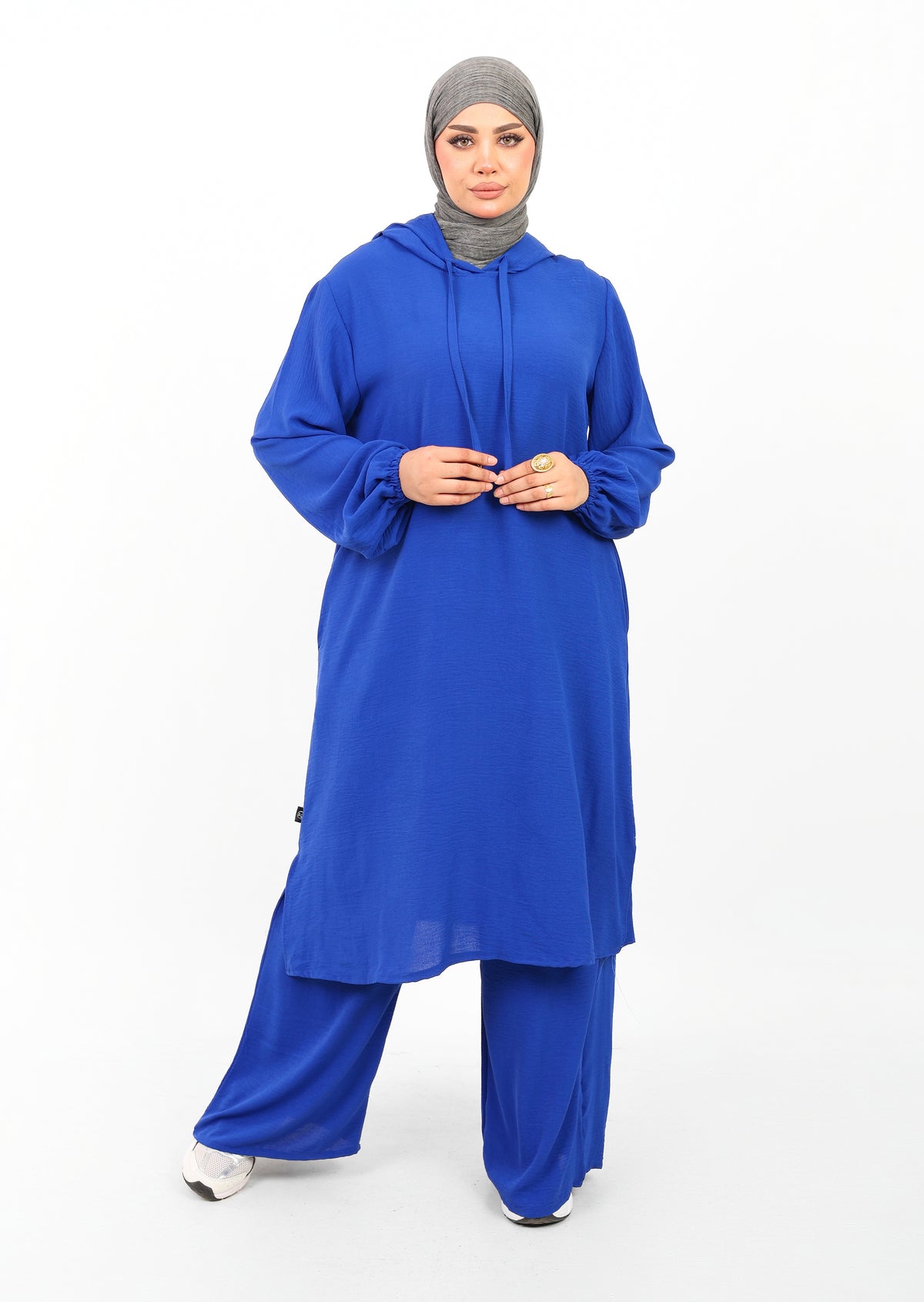Ensemble Houria 2 Pièces – Tunique à Capuche & Pantalon Large