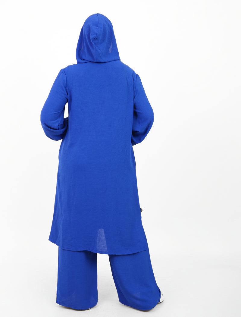 Ensemble Houria 2 Pièces – Tunique à Capuche & Pantalon Large