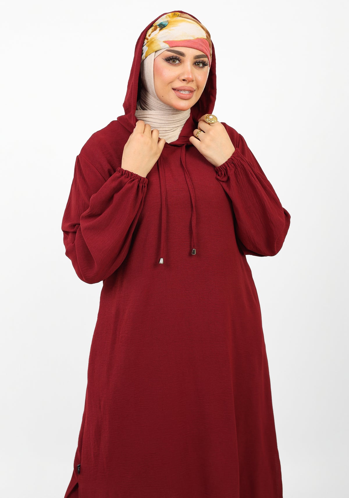 Ensemble Houria 2 Pièces – Tunique à Capuche & Pantalon Large