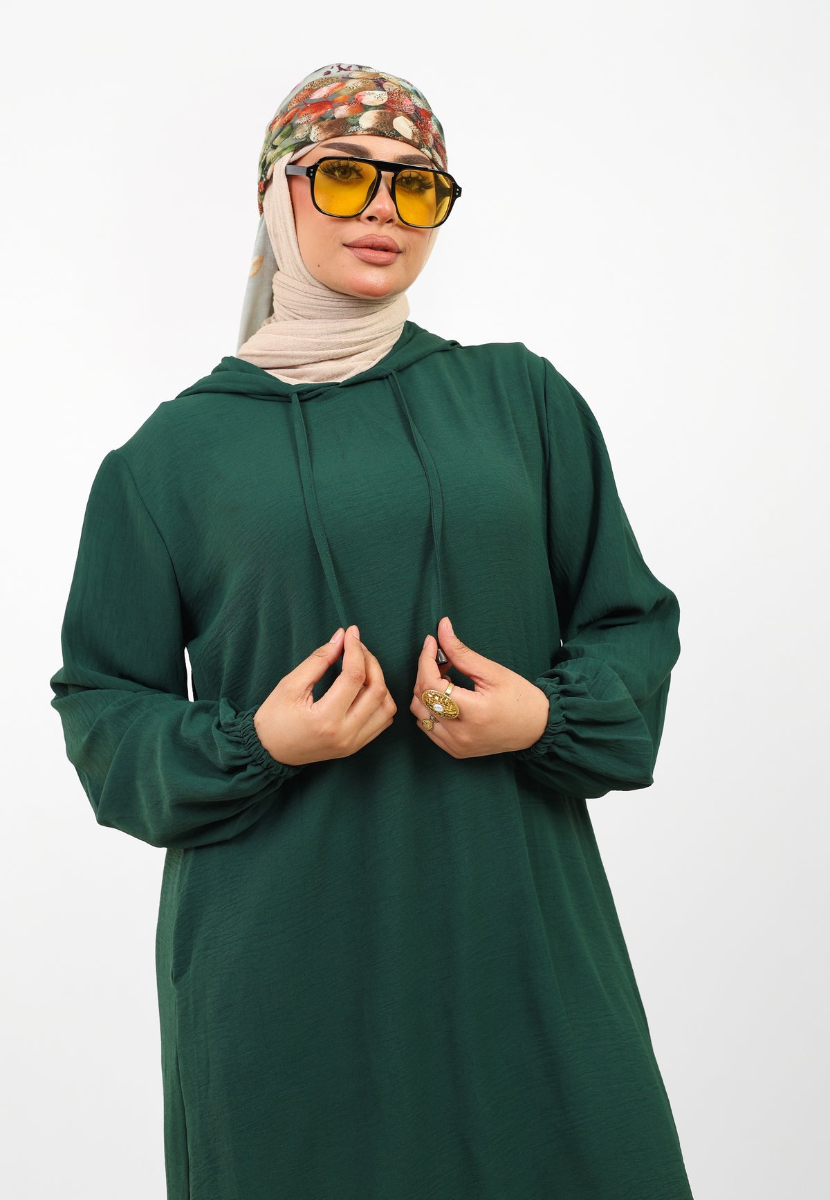 Ensemble Houria 2 Pièces – Tunique à Capuche & Pantalon Large