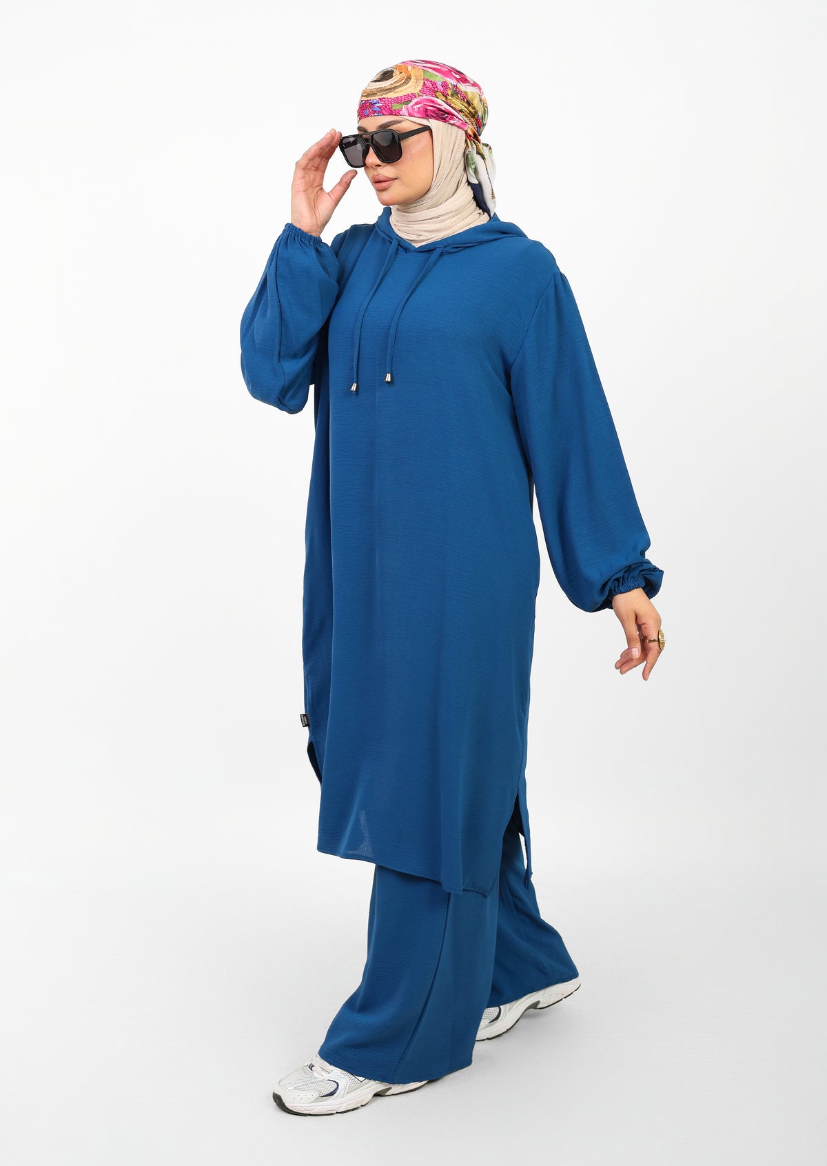 Ensemble Houria 2 Pièces – Tunique à Capuche & Pantalon Large