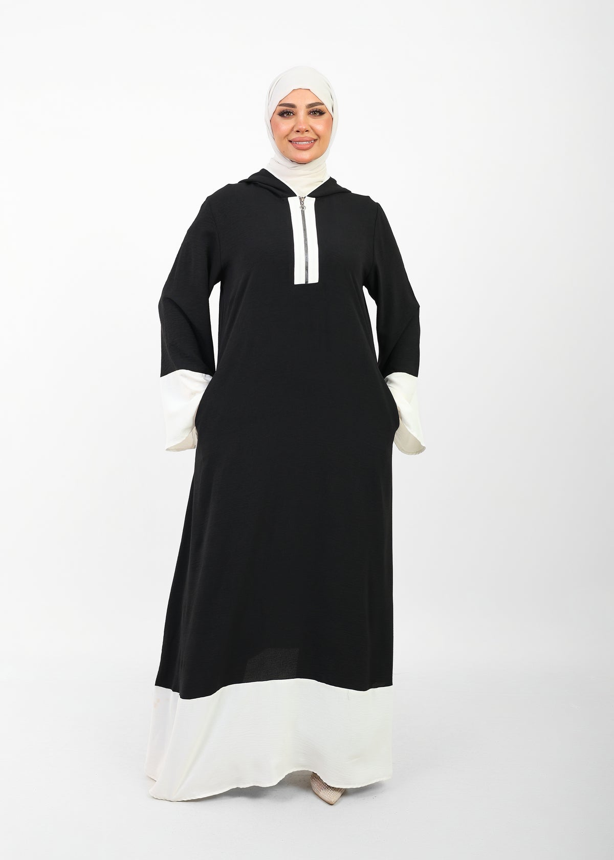 Robe Folla Longue – Tissu Turc CY Bicolore