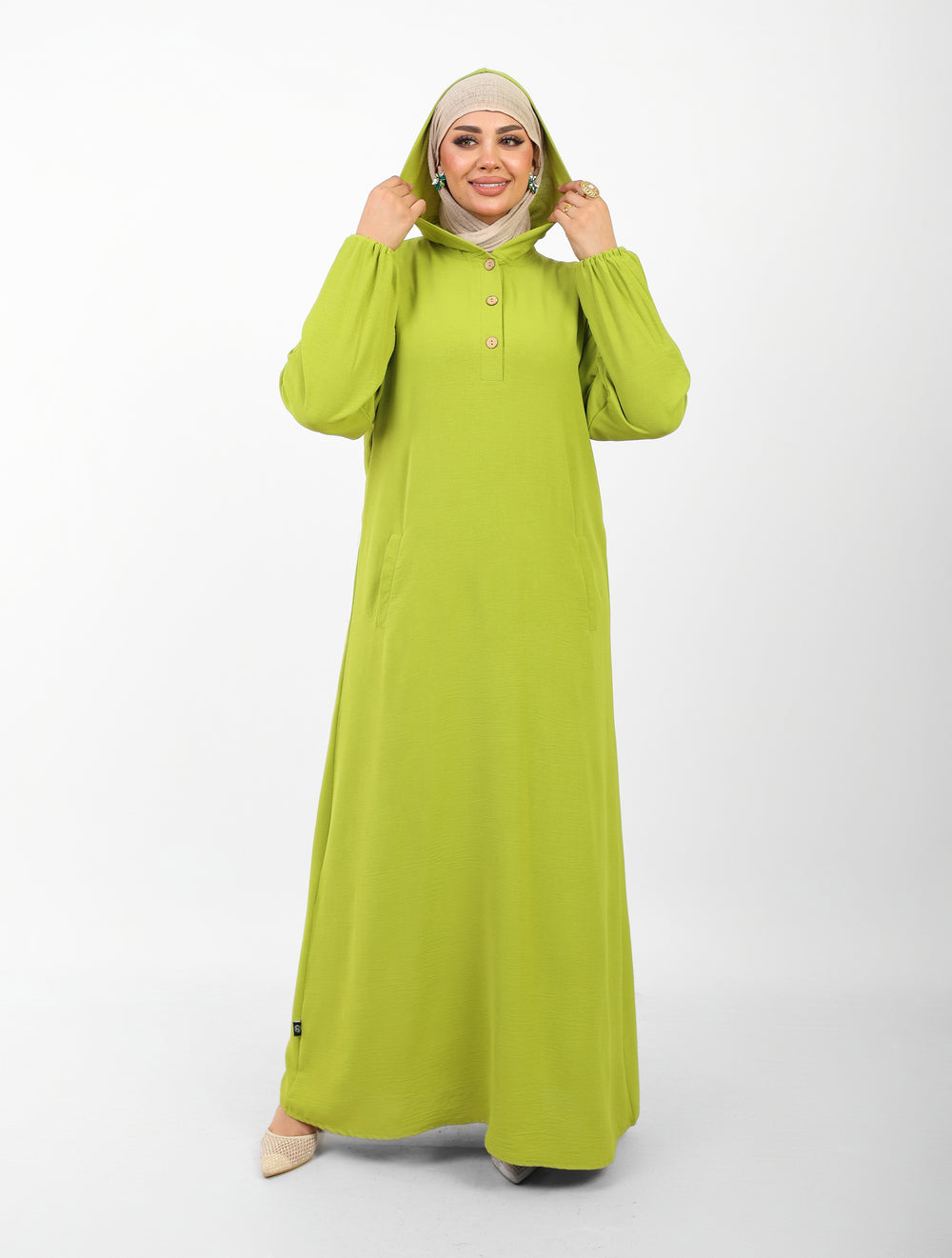 Poncho Safi Longue Femme à Capuche