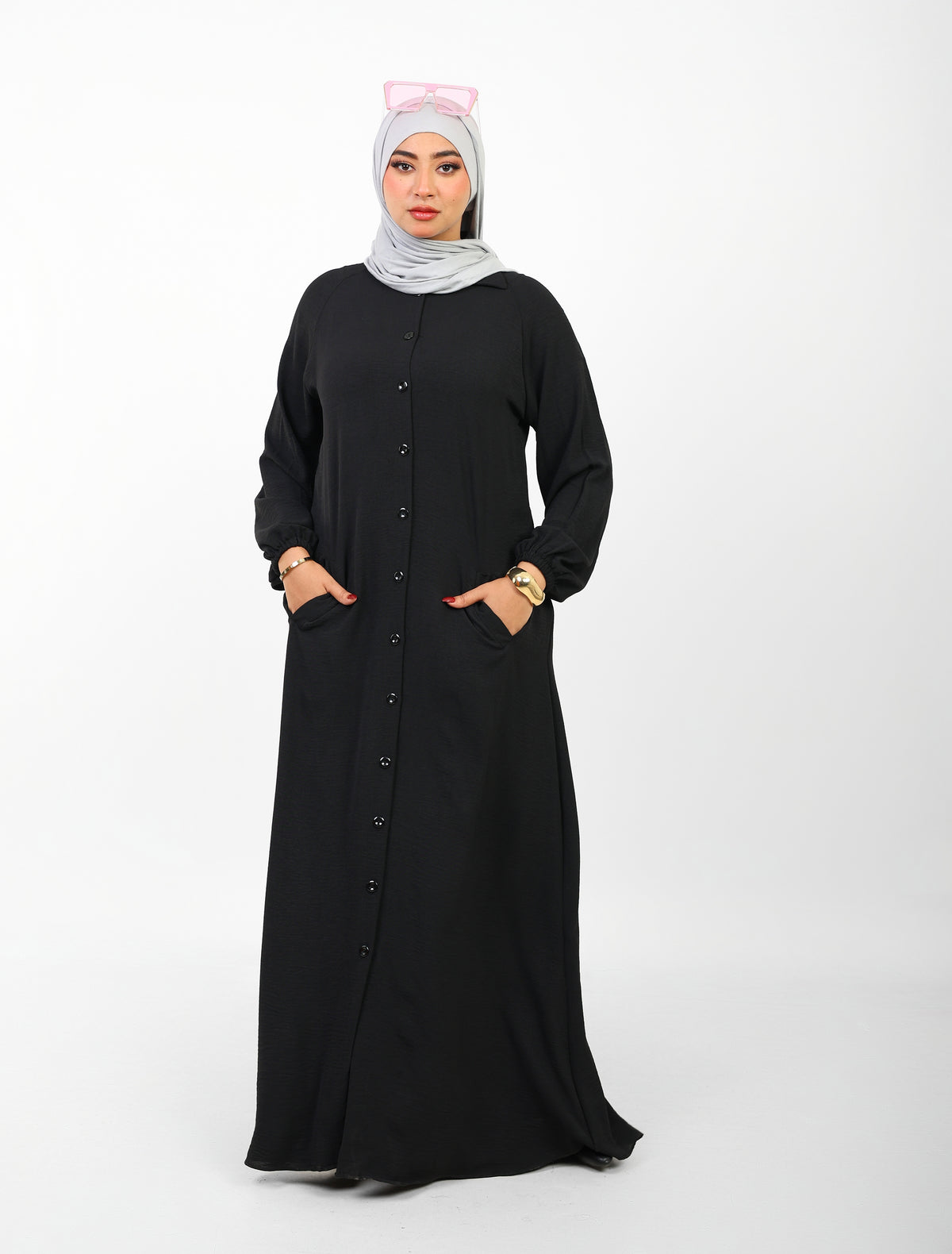 Robe Berry Longue – Tissu Turc CY à Boutons
