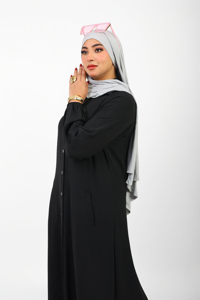 Robe Berry Longue – Tissu Turc CY à Boutons