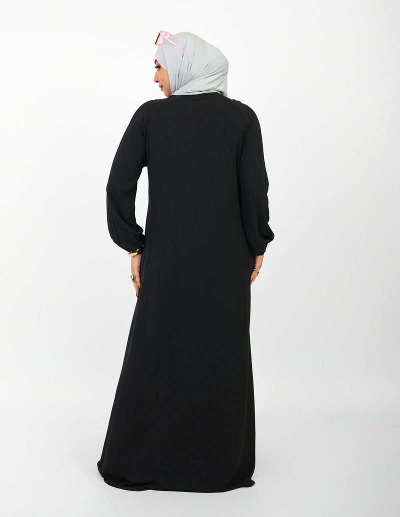 Robe Berry Longue – Tissu Turc CY à Boutons