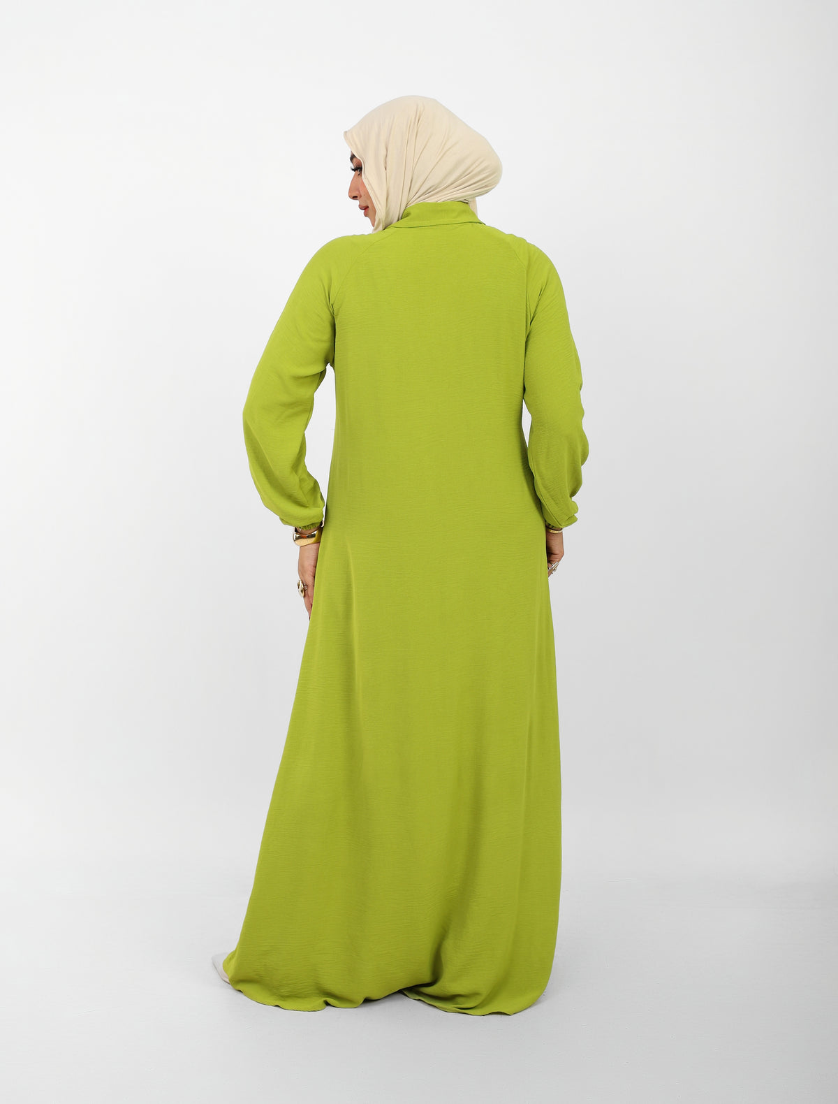 Robe Berry Longue – Tissu Turc CY à Boutons