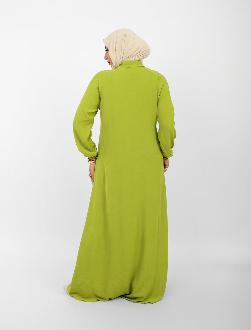 Robe Berry Longue – Tissu Turc CY à Boutons
