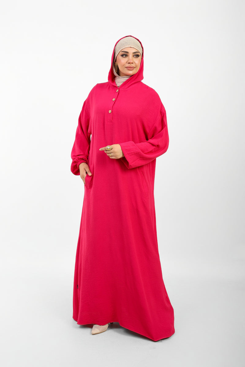 Poncho Safi Longue Femme à Capuche