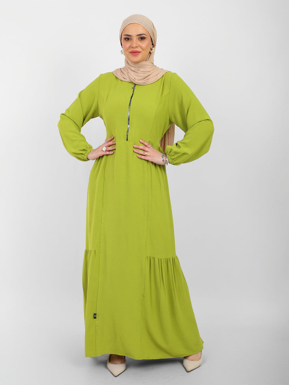 Robe Arwa Longue avec Fermeture Zippée
