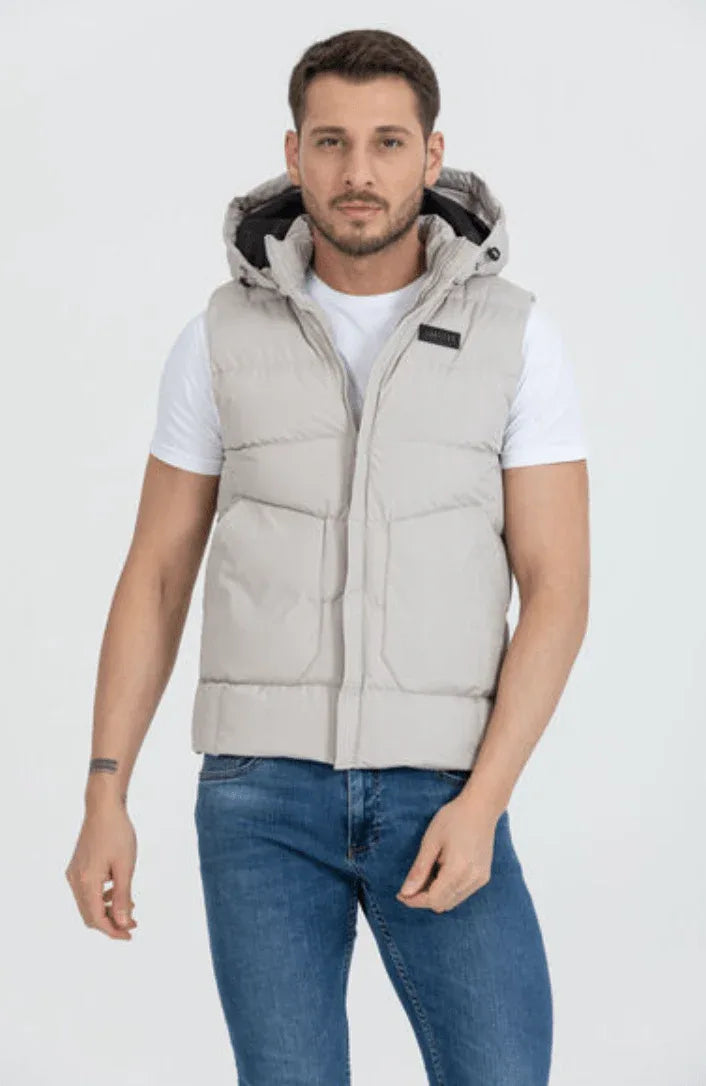 Gilet Homme Imperméable et Coupe-Vent – Khaki – Réf. 54087 - Justyol