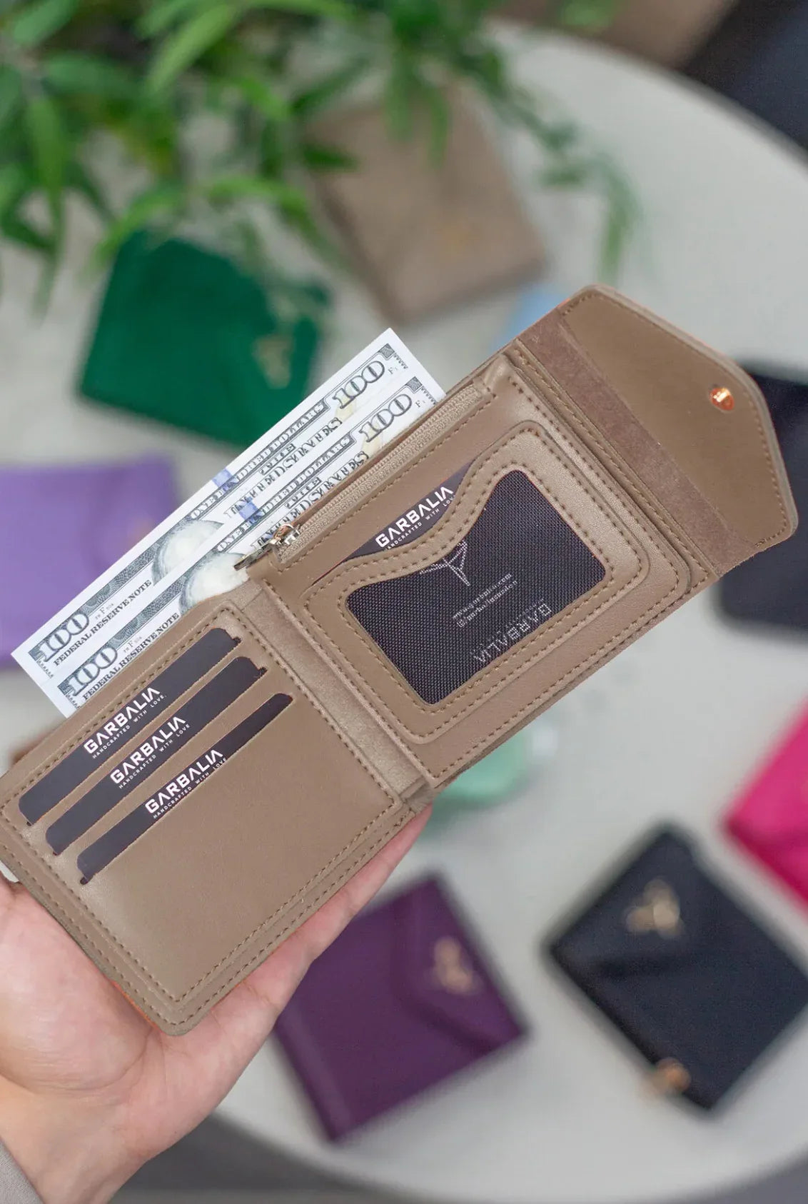 Portefeuille femme vegan zippé avec porte-monnaie et multi-compartiments – Peru - Justyol