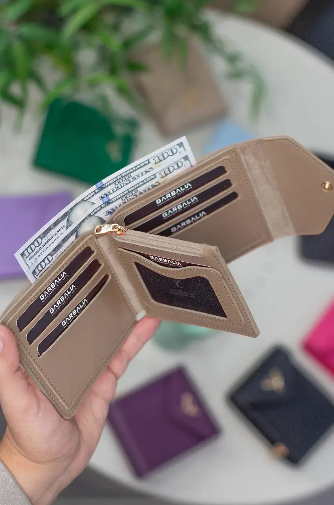 Portefeuille femme vegan zippé avec porte-monnaie et multi-compartiments – Peru - Justyol