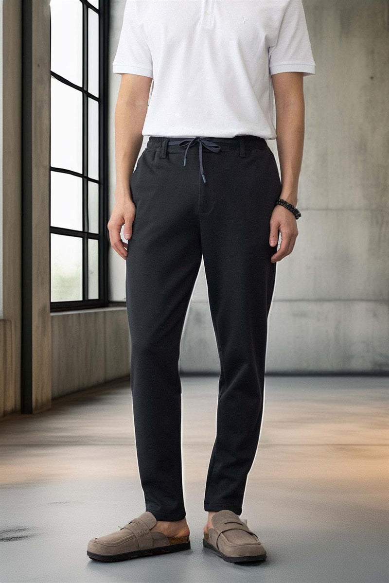 Pantalon Homme Akira en Maille Piqué Stretch