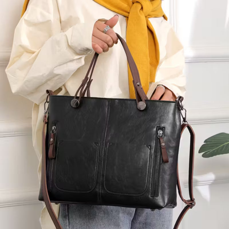 Sac à Main Femme Retro en Cuir PU – Sac Bandoulière Classique