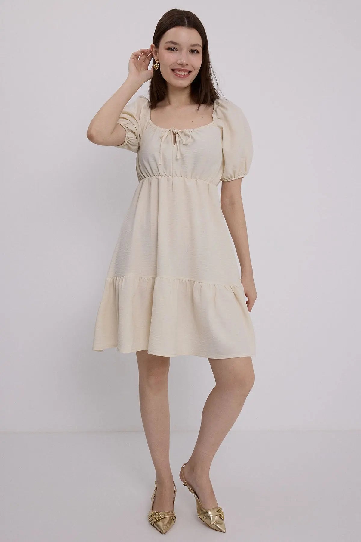 2351 kloş poplin elbise - Justyol