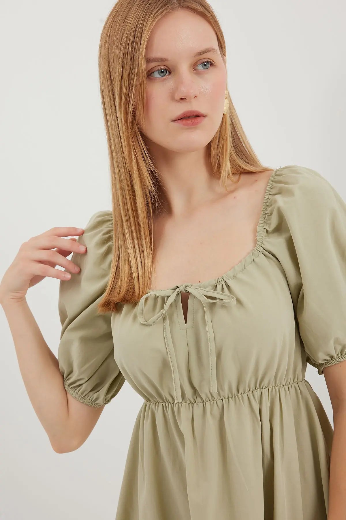 2351 kloş poplin elbise - Justyol