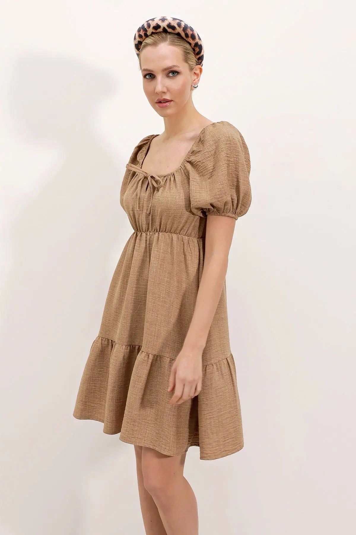 2351 kloş poplin elbise - Justyol