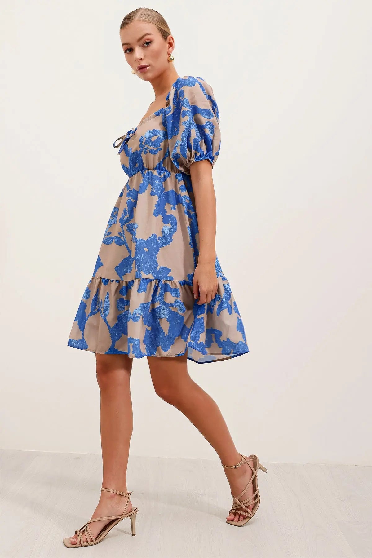 2351 kloş poplin elbise - Justyol
