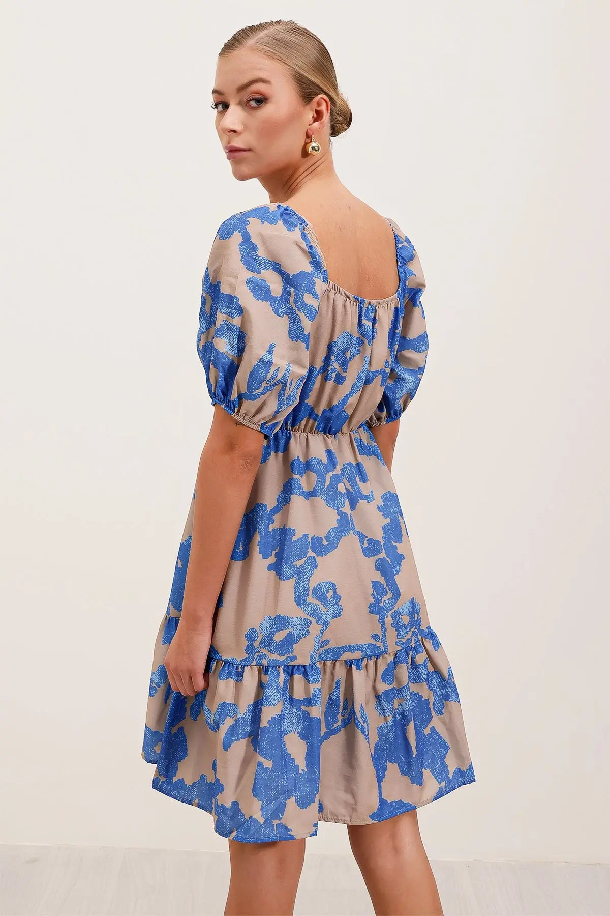 2351 kloş poplin elbise - Justyol
