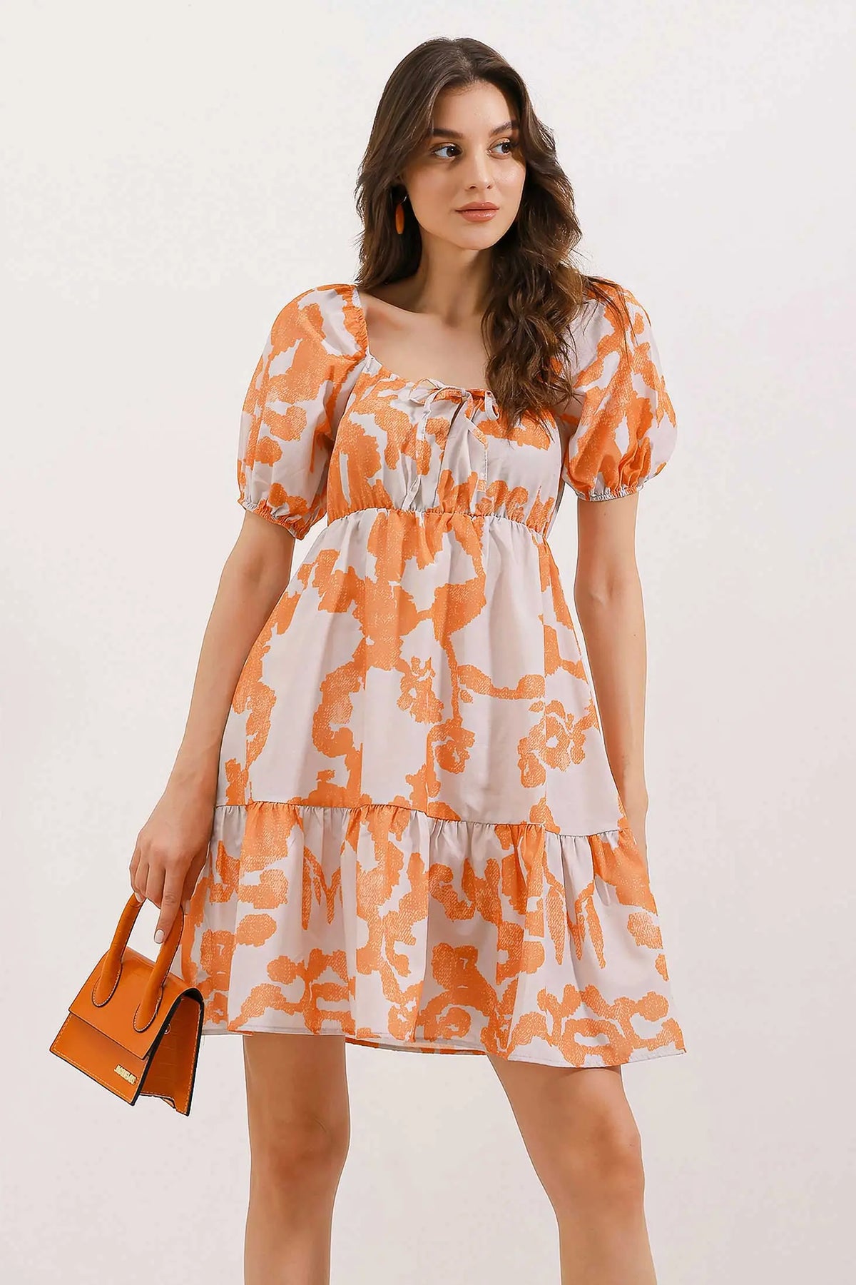 2351 kloş poplin elbise - Justyol