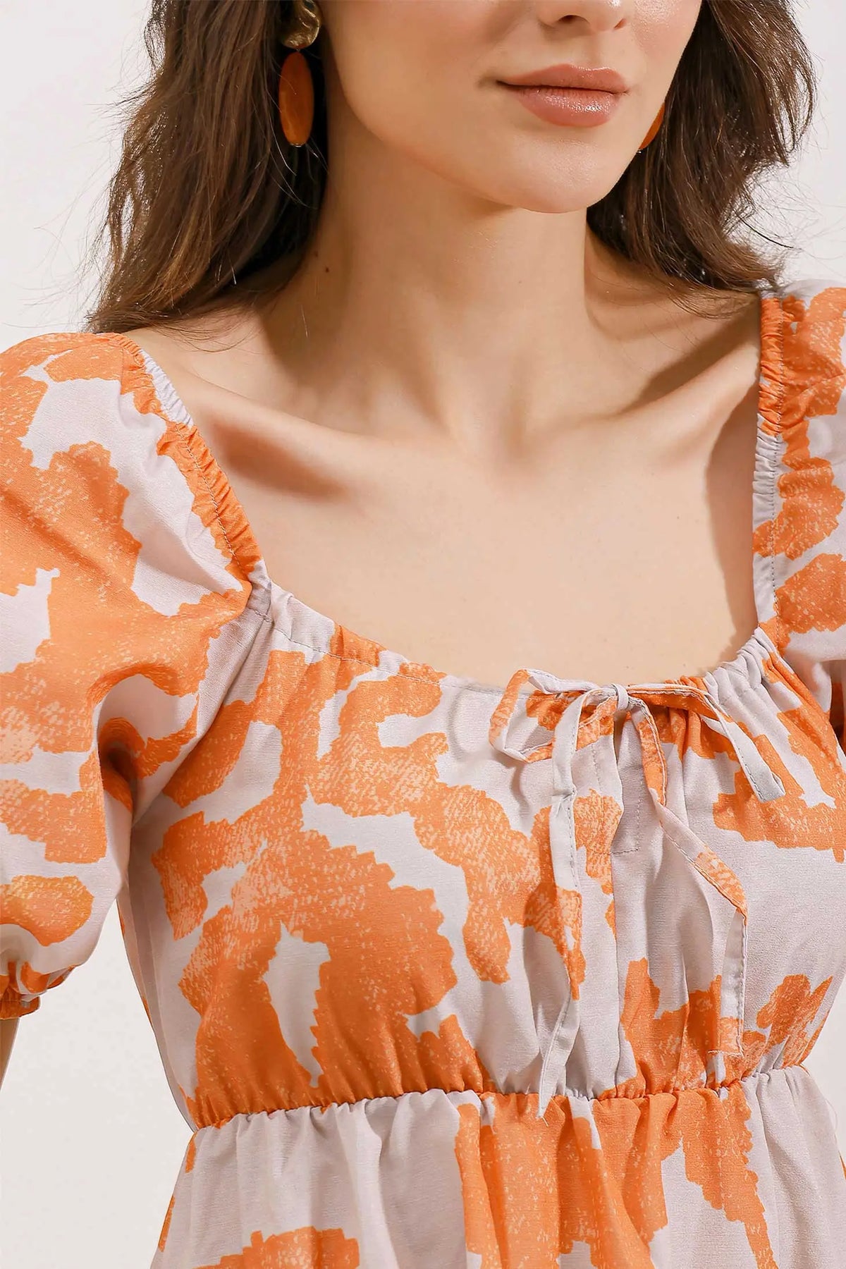2351 kloş poplin elbise - Justyol